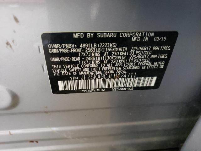 Photo 11 VIN: JF2SKAGC3LH424711 - SUBARU FORESTER P 