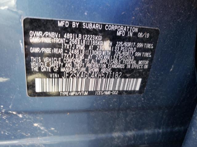 Photo 12 VIN: JF2SKAGC4KH571182 - SUBARU FORESTER P 