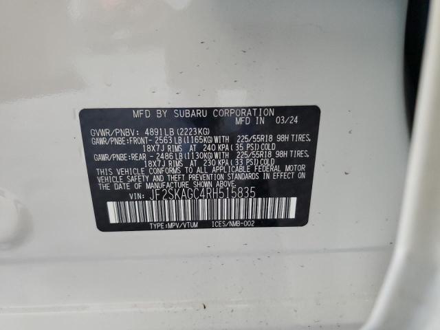 Photo 12 VIN: JF2SKAGC4RH515835 - SUBARU FORESTER S 