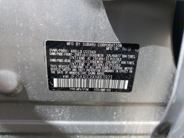 Photo 9 VIN: JF2SKAGC6KH463923 - SUBARU FORESTER P 