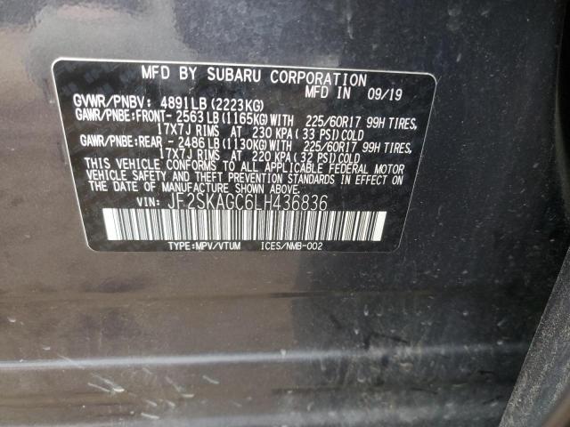 Photo 11 VIN: JF2SKAGC6LH436836 - SUBARU FORESTER 