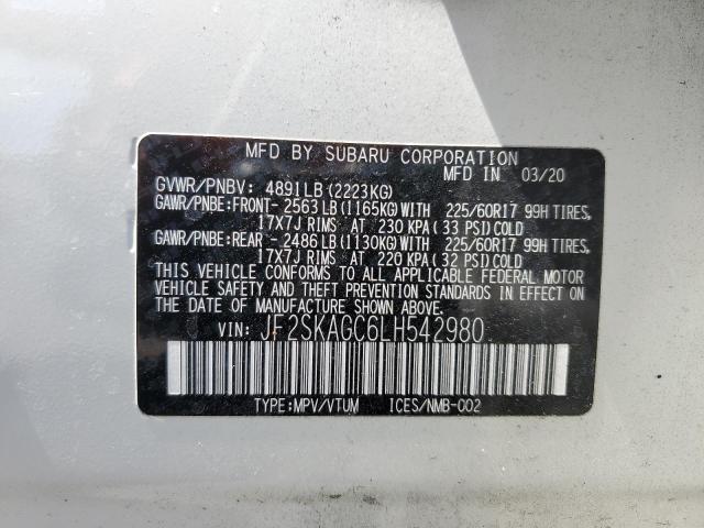 Photo 12 VIN: JF2SKAGC6LH542980 - SUBARU FORESTER P 