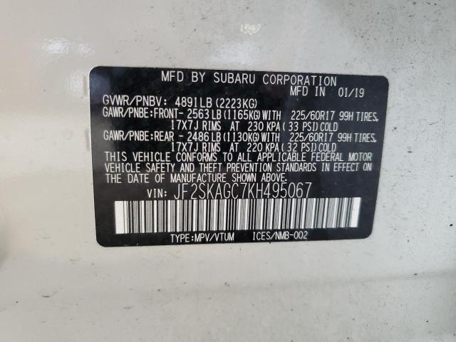 Photo 12 VIN: JF2SKAGC7KH495067 - SUBARU FORESTER 