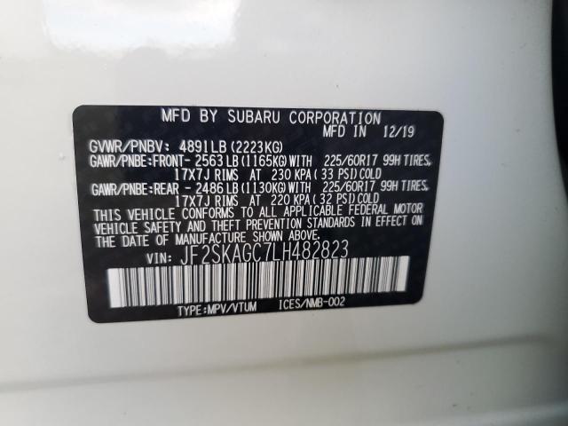 Photo 12 VIN: JF2SKAGC7LH482823 - SUBARU FORESTER P 