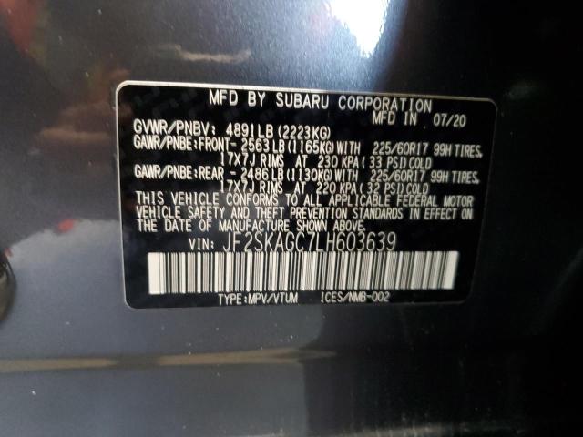 Photo 11 VIN: JF2SKAGC7LH603639 - SUBARU FORESTER P 