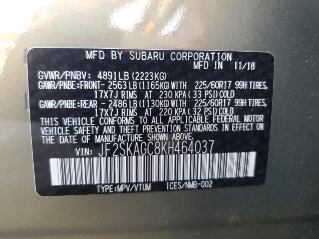 Photo 12 VIN: JF2SKAGC8KH464037 - SUBARU FORESTER P 