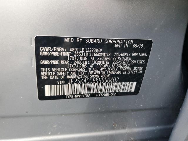 Photo 11 VIN: JF2SKAGC8KH550402 - SUBARU FORESTER P 