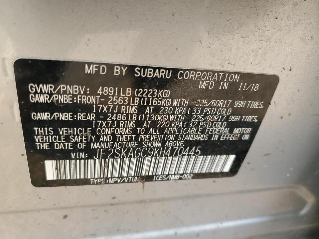 Photo 12 VIN: JF2SKAGC9KH470445 - SUBARU FORESTER P 