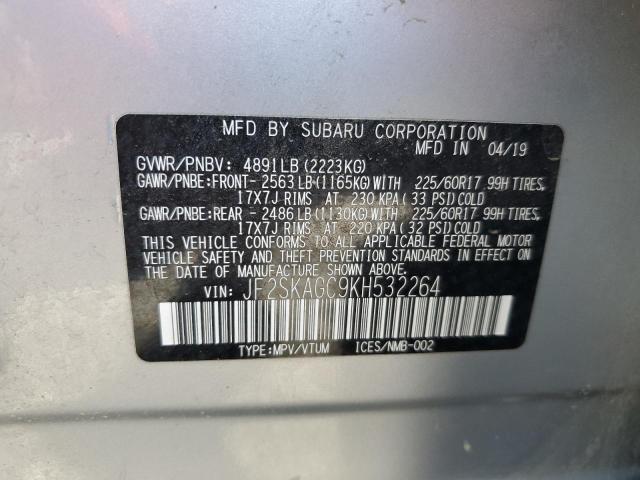 Photo 12 VIN: JF2SKAGC9KH532264 - SUBARU FORESTER P 