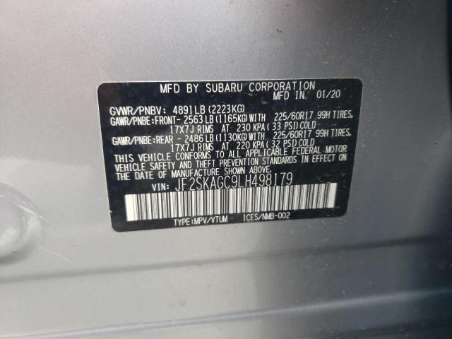 Photo 13 VIN: JF2SKAGC9LH498179 - SUBARU FORESTER P 