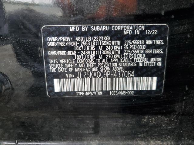 Photo 12 VIN: JF2SKAGC9PH437064 - SUBARU FORESTER S 