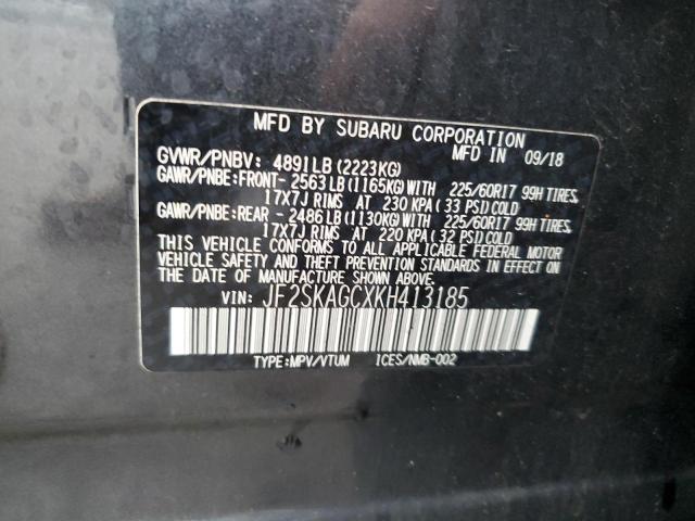 Photo 12 VIN: JF2SKAGCXKH413185 - SUBARU FORESTER P 