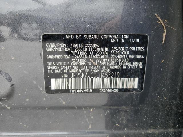 Photo 12 VIN: JF2SKAJC0LH453219 - SUBARU FORESTER 