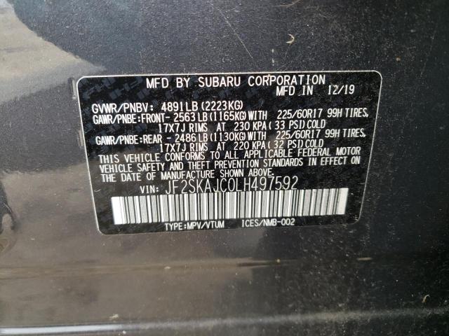 Photo 9 VIN: JF2SKAJC0LH497592 - SUBARU FORESTER P 