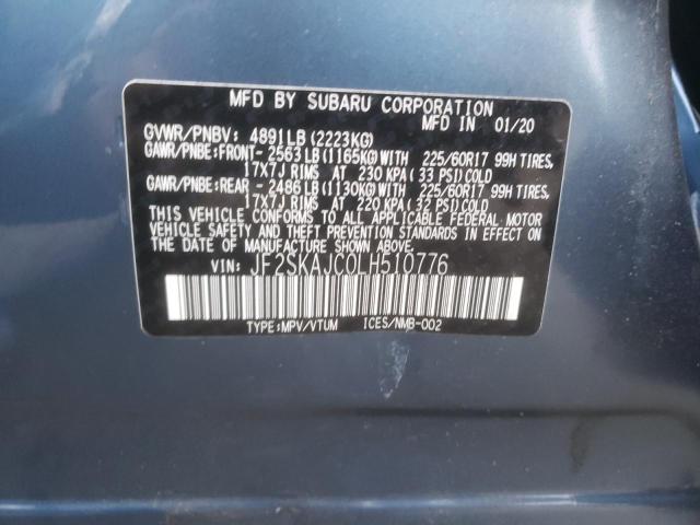 Photo 11 VIN: JF2SKAJC0LH510776 - SUBARU FORESTER 