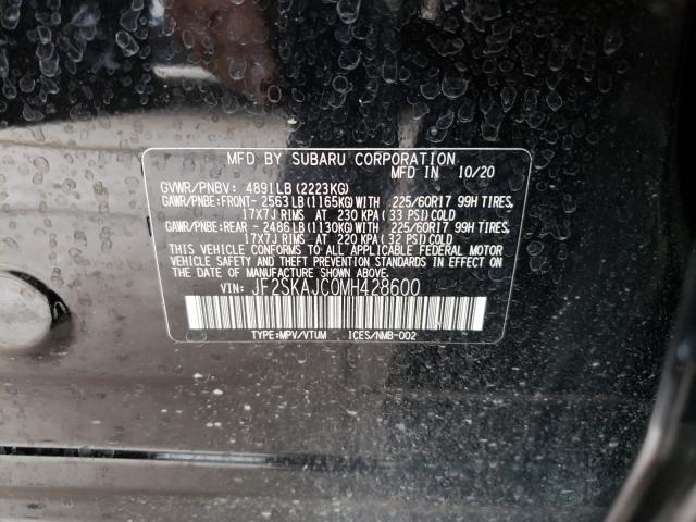 Photo 9 VIN: JF2SKAJC0MH428600 - SUBARU FORESTER P 