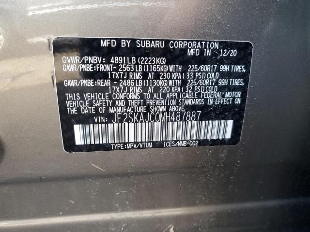 Photo 11 VIN: JF2SKAJC0MH487887 - SUBARU FORESTER P 