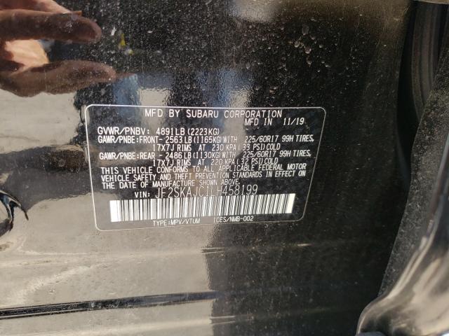 Photo 9 VIN: JF2SKAJC1LH458199 - SUBARU FORESTER P 