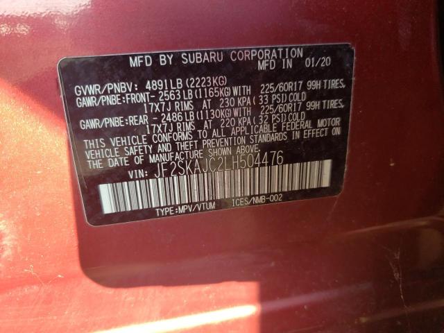 Photo 12 VIN: JF2SKAJC2LH504476 - SUBARU FORESTER P 