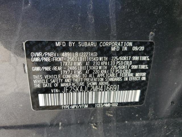 Photo 12 VIN: JF2SKAJC2MH416691 - SUBARU FORESTER 