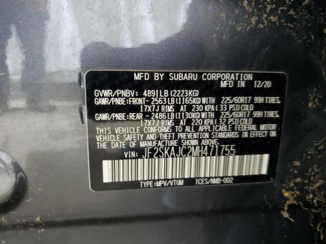 Photo 12 VIN: JF2SKAJC2MH471755 - SUBARU FORESTER P 