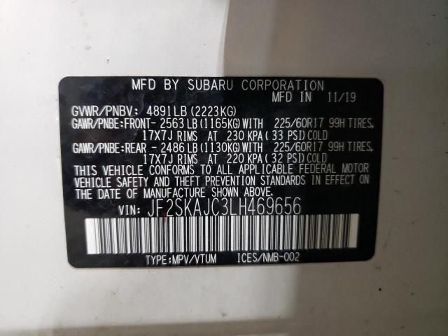 Photo 12 VIN: JF2SKAJC3LH469656 - SUBARU FORESTER P 