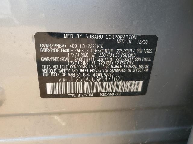 Photo 11 VIN: JF2SKAJC3MH471621 - SUBARU FORESTER P 