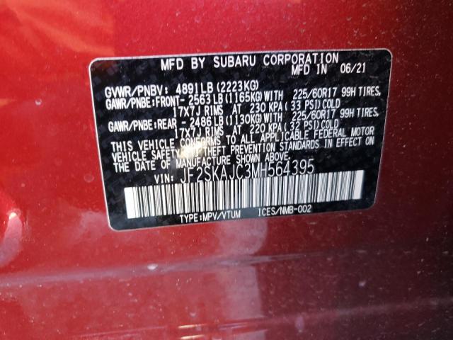 Photo 12 VIN: JF2SKAJC3MH564395 - SUBARU FORESTER P 