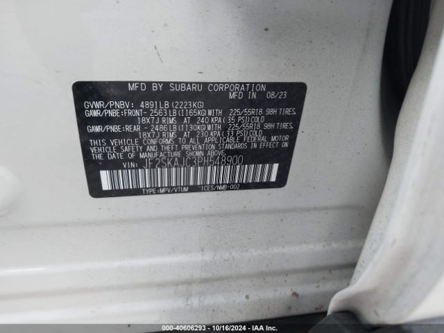 Photo 8 VIN: JF2SKAJC3PH548900 - SUBARU FORESTER 