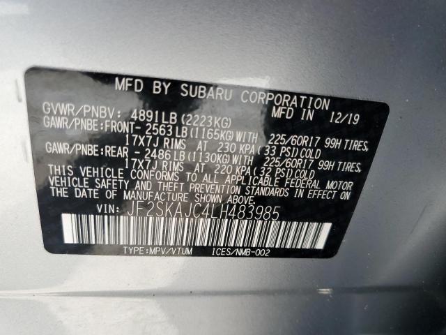 Photo 12 VIN: JF2SKAJC4LH483985 - SUBARU FORESTER P 