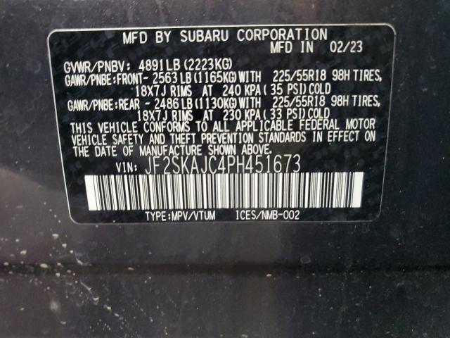 Photo 12 VIN: JF2SKAJC4PH451673 - SUBARU FORESTER S 