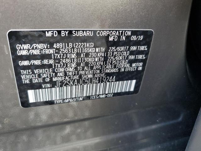 Photo 12 VIN: JF2SKAJC5LH419244 - SUBARU FORESTER P 