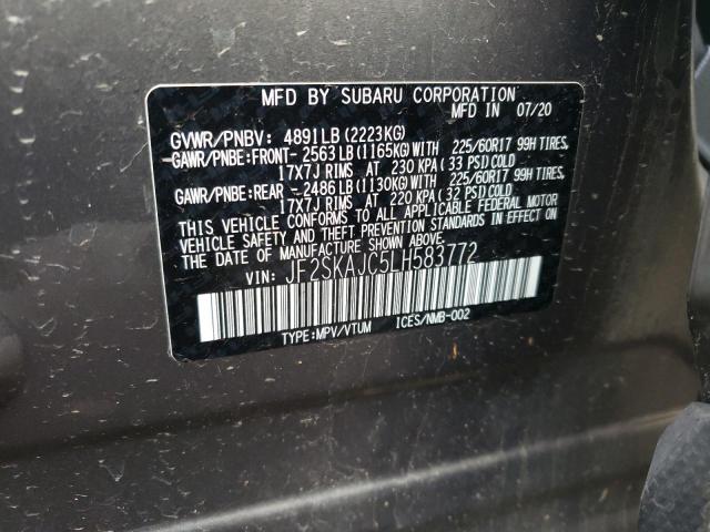 Photo 11 VIN: JF2SKAJC5LH583772 - SUBARU FORESTER P 