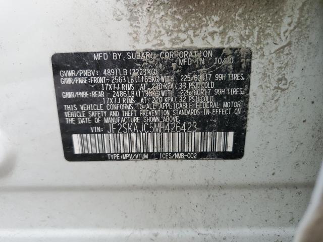 Photo 9 VIN: JF2SKAJC5MH426423 - SUBARU FORESTER P 