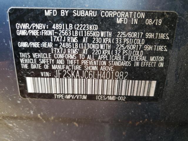 Photo 12 VIN: JF2SKAJC6LH401982 - SUBARU FORESTER P 