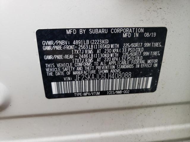 Photo 12 VIN: JF2SKAJC6LH408088 - SUBARU FORESTER P 