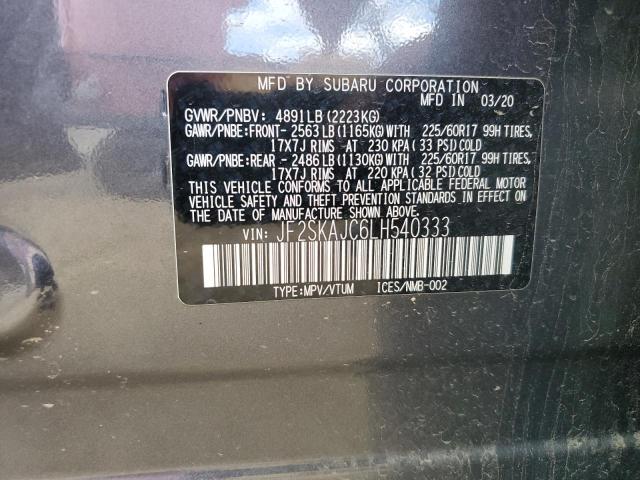 Photo 12 VIN: JF2SKAJC6LH540333 - SUBARU FORESTER P 