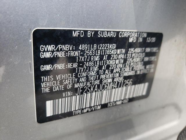 Photo 12 VIN: JF2SKAJC6MH471256 - SUBARU FORESTER P 