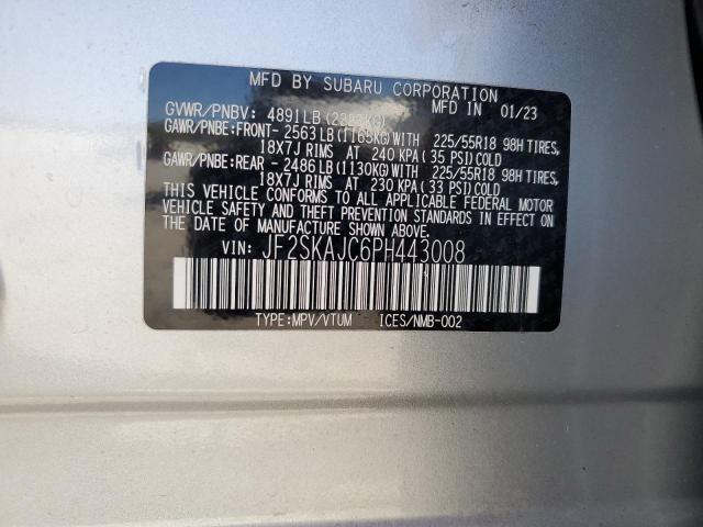 Photo 13 VIN: JF2SKAJC6PH443008 - SUBARU FORESTER S 