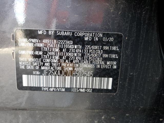 Photo 12 VIN: JF2SKAJC7LH502545 - SUBARU FORESTER P 