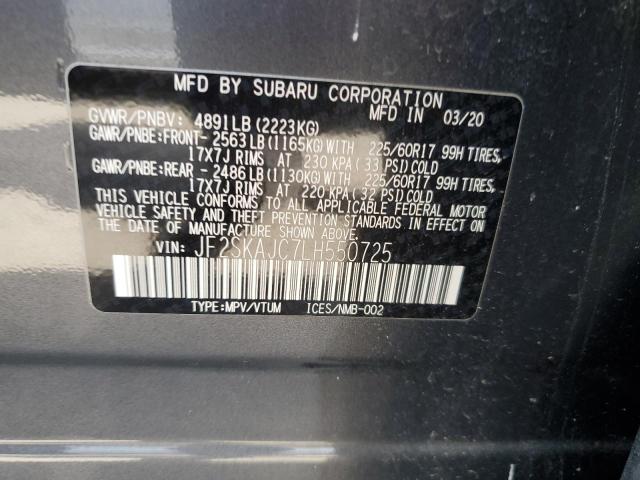 Photo 12 VIN: JF2SKAJC7LH550725 - SUBARU FORESTER 