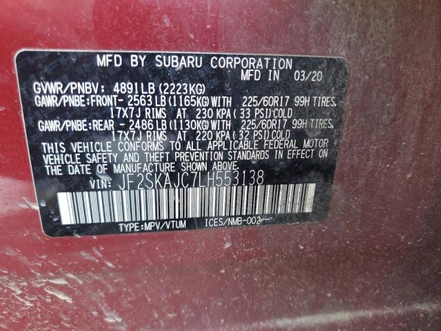 Photo 13 VIN: JF2SKAJC7LH553138 - SUBARU FORESTER 