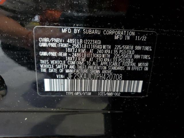 Photo 12 VIN: JF2SKAJC7PH420708 - SUBARU FORESTER S 