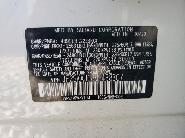 Photo 9 VIN: JF2SKAJC8MH438307 - SUBARU FORESTER P 