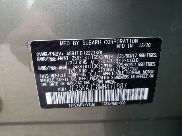 Photo 9 VIN: JF2SKAJC8MH471887 - SUBARU FORESTER 