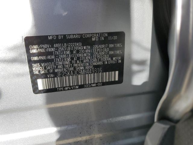 Photo 11 VIN: JF2SKAJC9MH449316 - SUBARU FORESTER P 