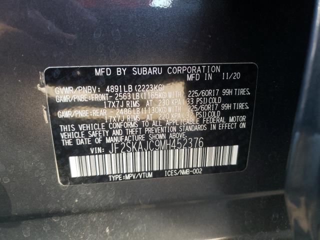 Photo 9 VIN: JF2SKAJC9MH452376 - SUBARU FORESTER P 