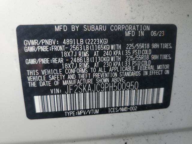 Photo 12 VIN: JF2SKAJC9PH500950 - SUBARU FORESTER S 