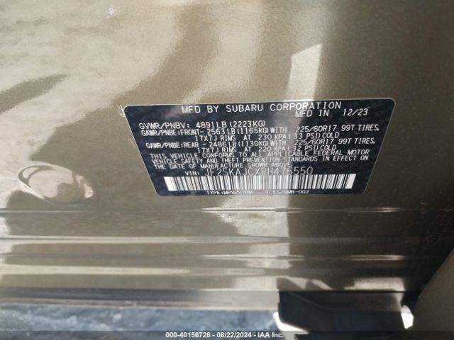 Photo 8 VIN: JF2SKAJCXRH476550 - SUBARU FORESTER 