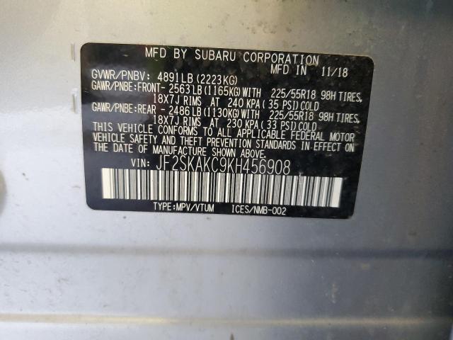 Photo 12 VIN: JF2SKAKC9KH456908 - SUBARU FORESTER 